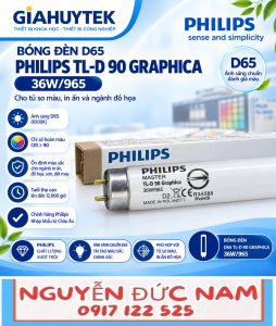 Bóng đèn so màu D65 Philips TL-D 90 Graphica 36W/965 — ảnh nhóm 3